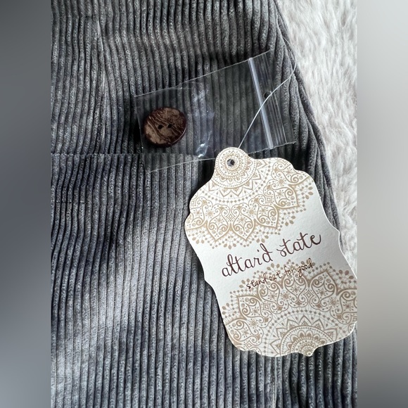 NWT ALTERED STATE GREY CORDUROY MINI SKIRT SIZE SMALL - Picture 3 of 3